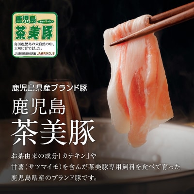 鹿児島茶美豚バラスライスセット計1.8kg(C-2801)　K127-007