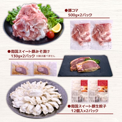 鹿児島県産豚バラエティセット2.51kg+生餃子2P K208-014