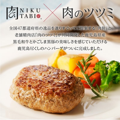 【肉旅】鹿児島県産黒毛和牛&黒豚入り手ごねハンバーグ20個入　K235-001_03