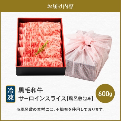 黒毛和牛サーロインスライス 600g 【風呂敷包み】　K098-017_02