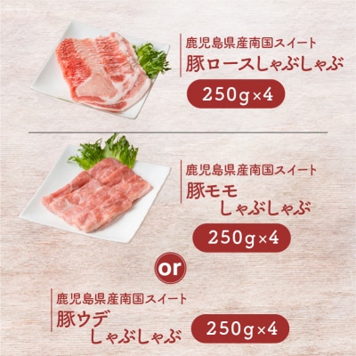 鹿児島県産南国スイート豚ヘルシー2種2kg　K002-010
