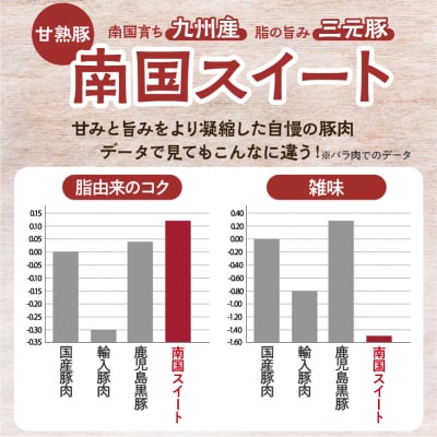 鹿児島県産南国スイート豚ヘルシー2種2kg　K002-010
