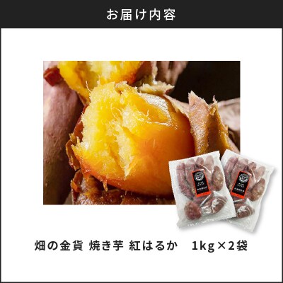 【 期間限定 特別価格 】畑の金貨 焼き芋紅はるか2kg　K181-005_01