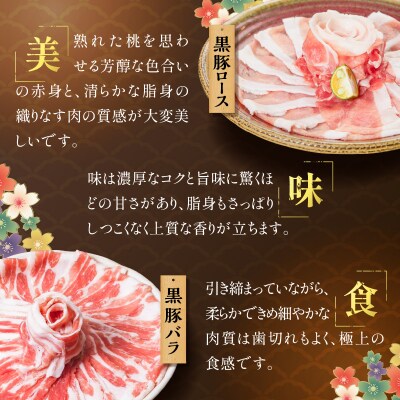 【 期間限定 生活応援 】黒宝豚&茶ぶり　どん薩摩の黄金だししゃぶしゃぶセット(8人前)