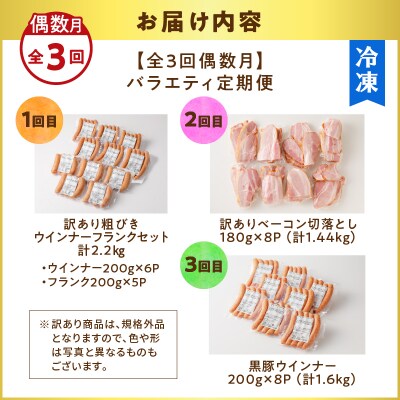 【全3回偶数月】バラエティ定期便　K161-T04