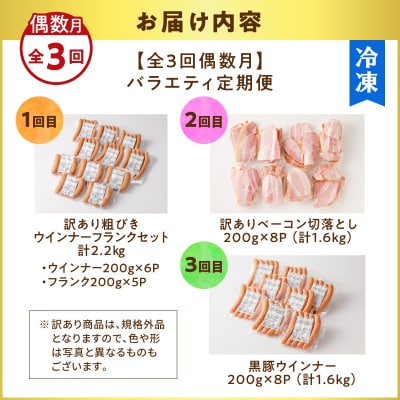 【全3回偶数月】バラエティ定期便　K161-T04