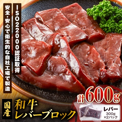 和牛レバーブロック600g(300g×2パック) K002-040