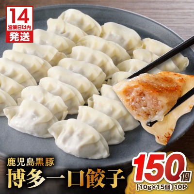 【14営業日以内に発送】 鹿児島黒豚博多一口餃子 150個　K025-009_02