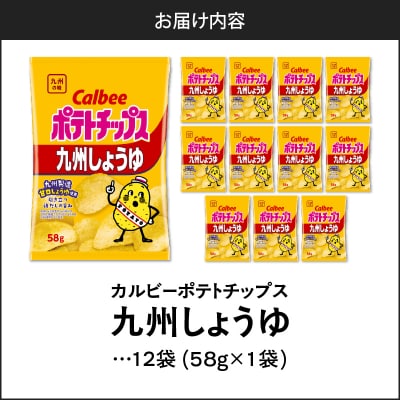 カルビーポテトチップス【九州しょうゆ】 12袋　K194-002_01
