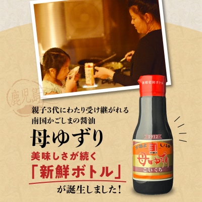 蔵元直送 いつでも新鮮で、おいしさ長持ち!母ゆずり濃口 新鮮ボトル 3本セット　K058-023