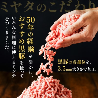 鹿児島県産 黒豚ミンチ 1kg　K025-013_02