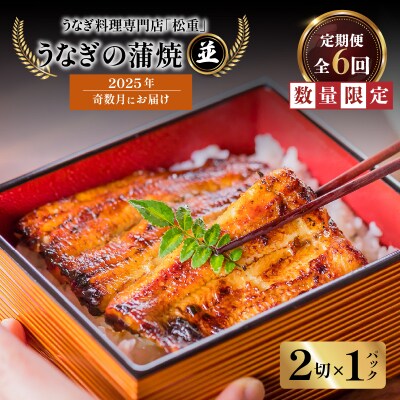 【全6回奇数月】うなぎ料理専門店 並/うなぎ蒲焼2切(1尾)×1パック　K019-T32