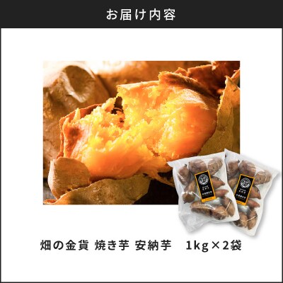 【 期間限定 特別価格 】畑の金貨 焼き芋安納芋2kg　K181-005_02