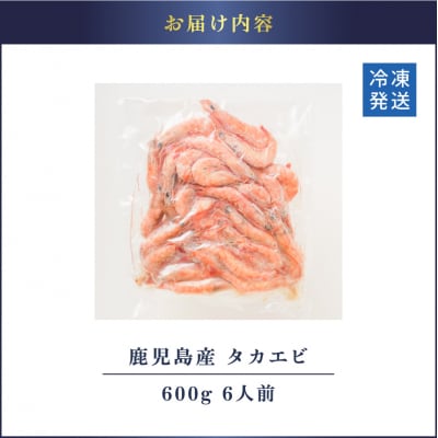 【 生活応援 マグロ中落丼1P 付き 】 期間限定 鹿児島産 タカエビ600g 6人前