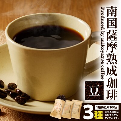 南国薩摩熟成珈琲 豆(100g×3種)　K374-001_02