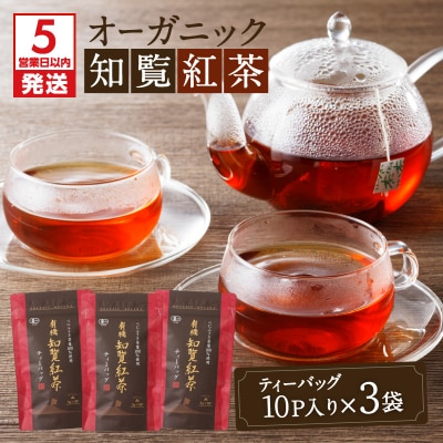 【5営業日以内に発送】有機JASオーガニック知覧紅茶30パック　K111-001