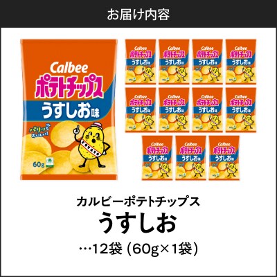カルビー ポテトチップス【うすしお】12袋　K194-002_03