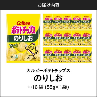 カルビー ポテトチップス【のりしお】16袋　K194-002_07