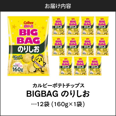 【 期間限定 生活応援 】ポテトチップス BIGBAG【のりしお】12袋　K194-002_08
