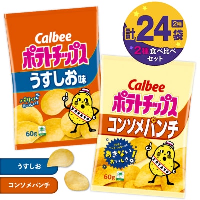 2種食べ比べ【うすしお×コンソメパンチ】計24袋　K194-002_09