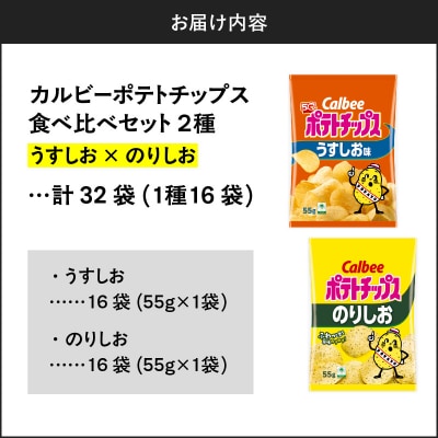 2種食べ比べセット【うすしお×のりしお】計32袋　K194-002_10