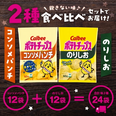 2種食べ比べセット【コンソメパンチ×のりしお】計24袋　K194-002_12