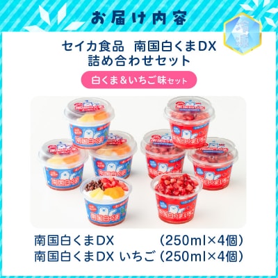 【 数量限定 】セイカ食品 南国白くまDX・南国白くまDX(いちご味)詰め合わせセット