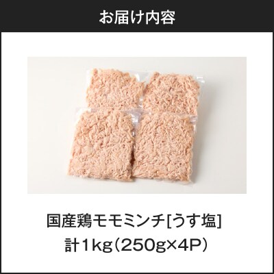 国産鶏モモミンチ<うす塩> 計1kg　K025-016_02