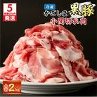 【5営業日以内に発送】かごしま黒豚小間切れ肉 2kgセット　K329-003_02