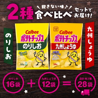 2種食べ比べセット【のりしお×九州しょうゆ】計28袋　K194-002_14