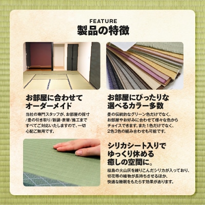 現代の名工カンパニー特製!シリカ畳琉球畳新調(畳半帖サイズ12枚)　K348-002