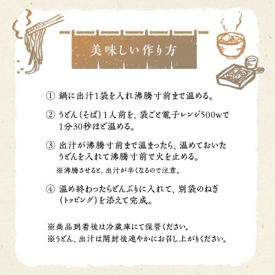 麦のはなのかけうどん・きつねそばセット【6人前】　K071-004_02
