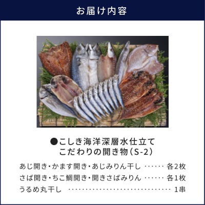 こしき海洋深層水仕立て こだわりの開き物 S-2　K065-007_02