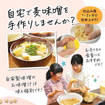 「かねよ みそ しょうゆ」麦味噌手作りキット 1kg　K058-004_01
