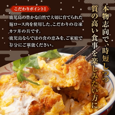 【5営業日以内に発送】鹿児島県産熟成カツ丼の具 10食パック　K258-007_02