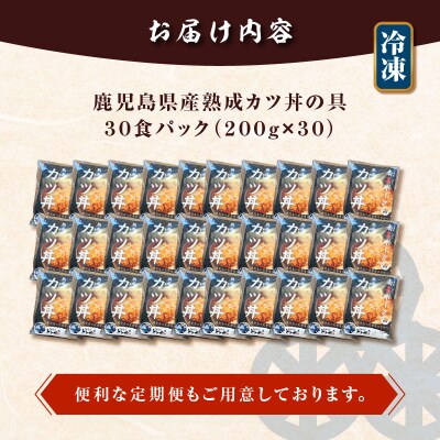 【5営業日以内に発送】鹿児島県産熟成カツ丼の具 30食パック　K258-007_03