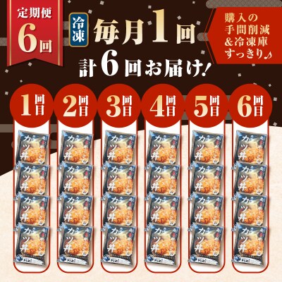 【全6回定期便】鹿児島県産熟成カツ丼の具(4食分)　K258-T06_04a