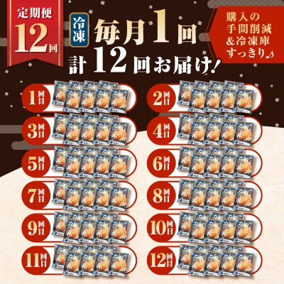 【全12回定期便】鹿児島県産熟成カツ丼の具(8食分)　K258-T06_08b