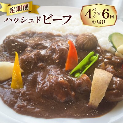 【洋食グリル肝付】定期便 ハッシュドビーフ 4パック×6回　K084-T08