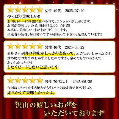 【全5回定期便】 鹿児島県産黒毛和牛赤身スライス620g(310g×2P)　K086-T25