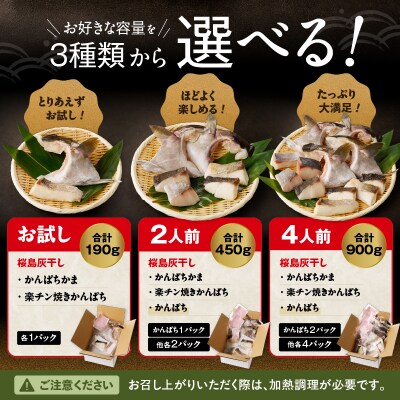 桜島灰干しかんぱち お試しセット　K255-001_01