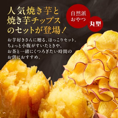 焼き芋紅はるか1kg & 焼き芋職人のさつまいもチップス(丸型)3袋　K181-013_01