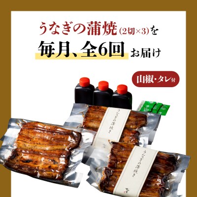 【全6回定期便】うなぎ料理専門店「松重」並/うなぎ蒲焼2切(1尾)×3パック　K019-T03_b
