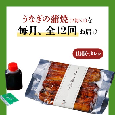 【全12回定期便】うなぎ料理専門店「松重」上/うなぎ蒲焼2切(1尾)×1パック　K019-T05_c