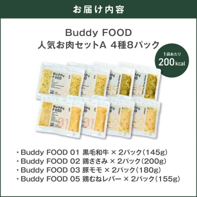Buddy FOOD 人気お肉セットA 4種8パック　K390-003_03
