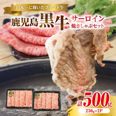 (KH-401)鹿児島黒牛サーロイン焼きしゃぶセット(計500g)　K127-018_01