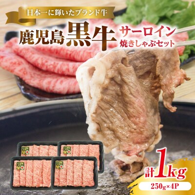 (KH-501)鹿児島黒牛サーロイン焼きしゃぶセット(計1kg)　K127-018_02