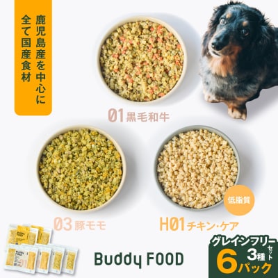 Buddy FOOD グレインフリーセット 3種6パック　K390-001_15