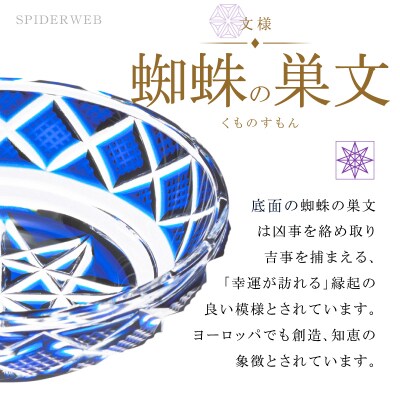 島津薩摩切子 小皿 C-50 緑　K010-052_03