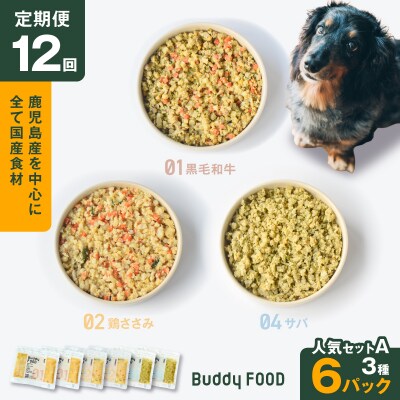 【全12回定期便】Buddy FOOD 人気セットA 3種6パック　K390-T11_c